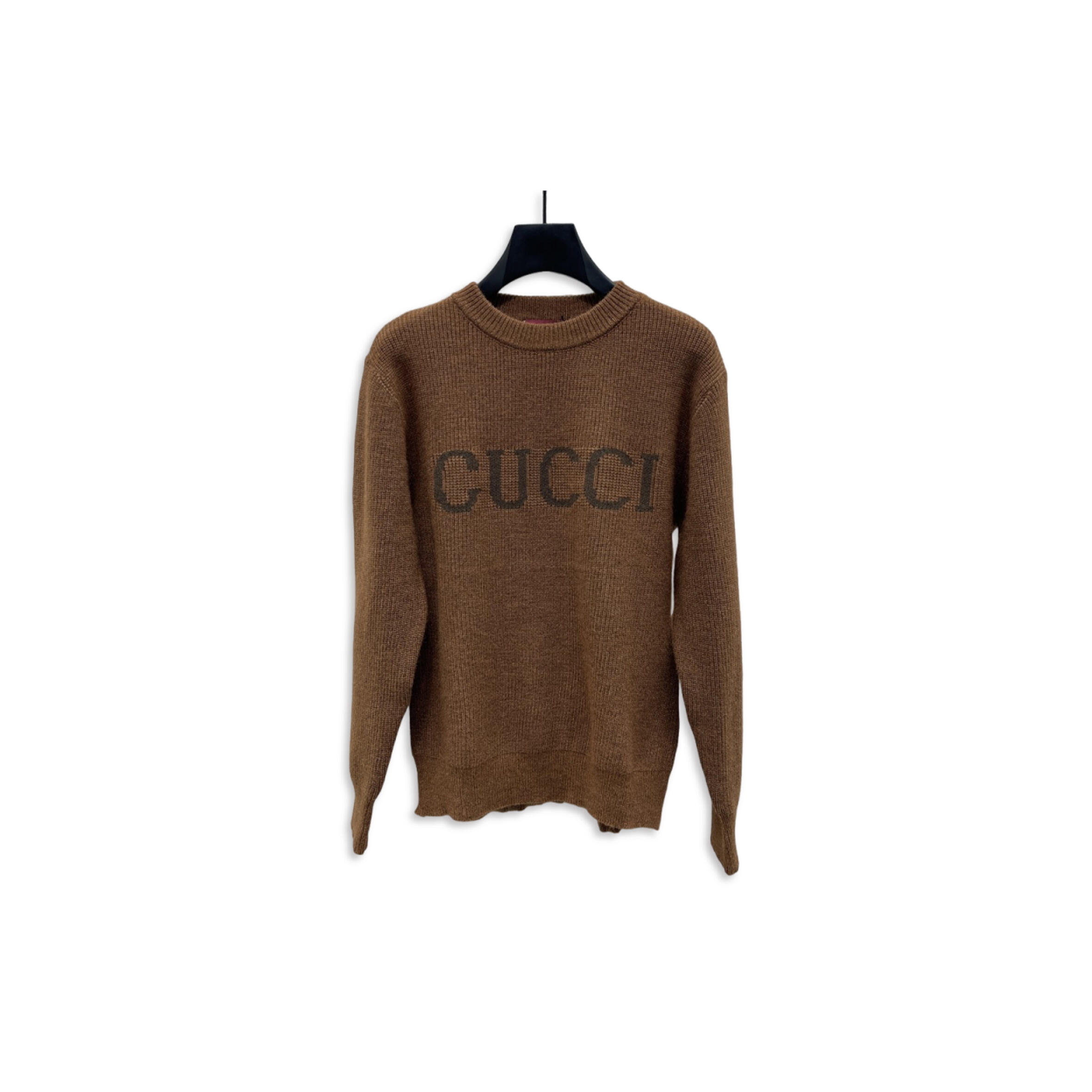 GUCCI WOOL CASHMERE RIB KNIT SWEATER 833499